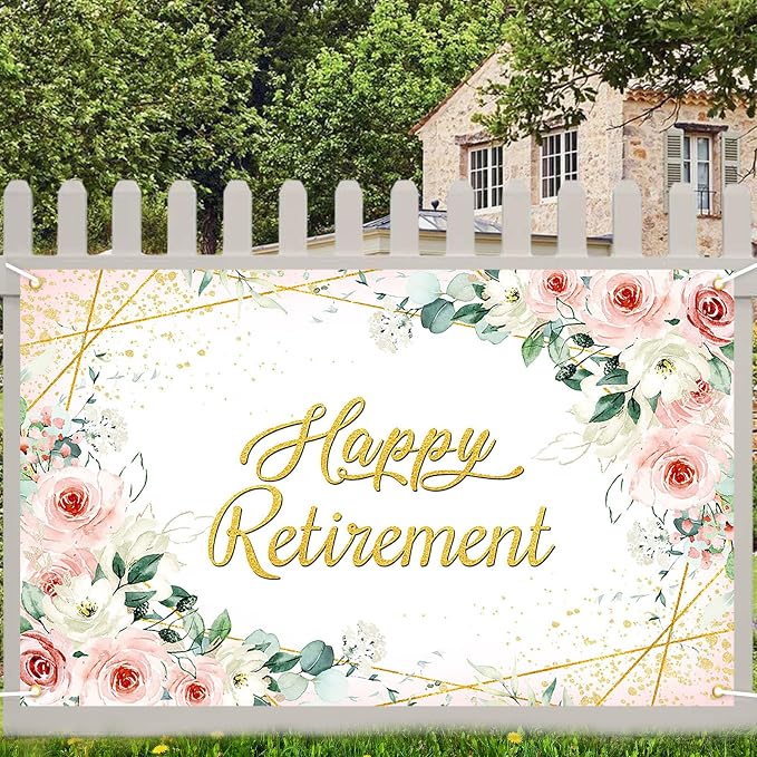 Avezano Happy Retirement Backdrop - Image 7
