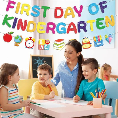 First Day of Kindergarten Banner, Back To School Decorations - Image 4