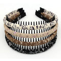 headbands for women non slip hair bands for women's hair Zig Zag Headbands(pack of 4)