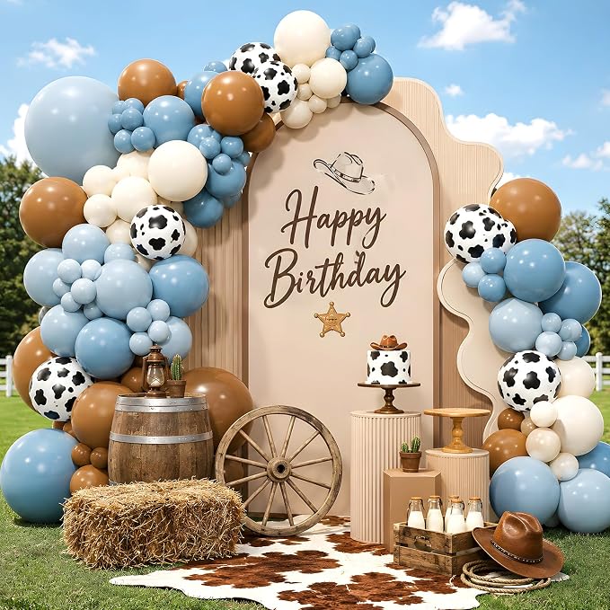 Western Cowboy Balloon Garland Arch Kit by YQUQWN