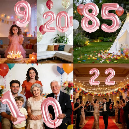 40 Inch Number 85 Balloons for 85th Birthday Party Decorations, 0-100 Jewelry - Image 7