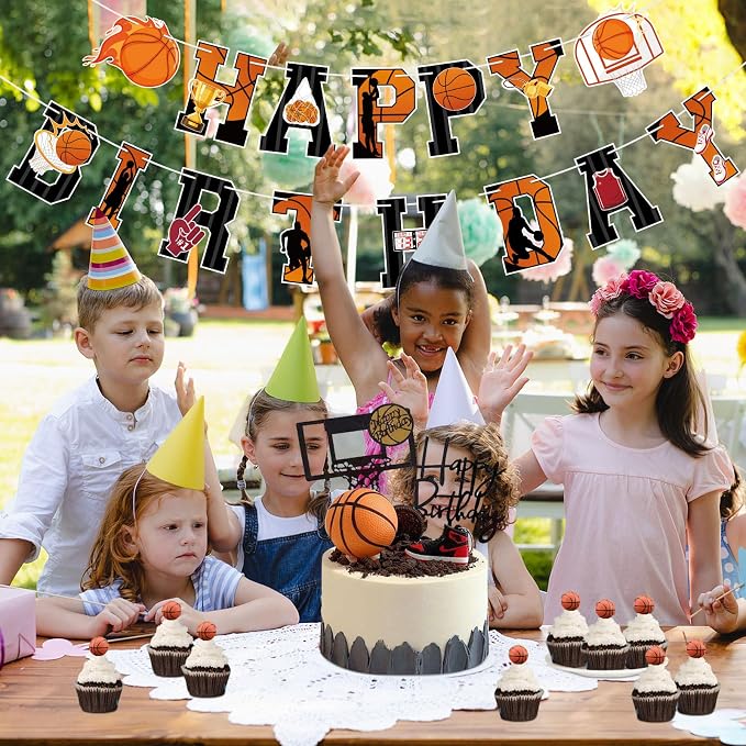 Basketball Birthday Banner Basketball Birthday Party Decorations Basketball - Image 5