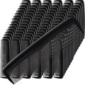 Mimorou 150 Pieces Hair Combs Bulk Black Plastic Pocket Hair Combs 5 Inch Fine and Wide Tooth for Women and Men, Hotel, Travel, Charity, Homeless, Nursing Home
