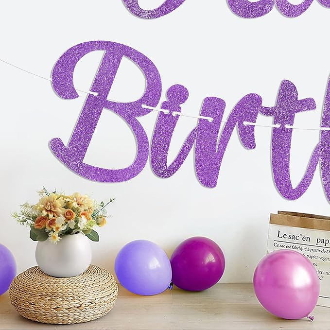 Pre-Strung Happy Birthday Banner, NO DIY Party Decorations | Birthday Party - Image 5