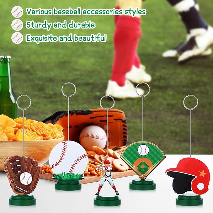 RattanView 5 Pcs Baseball Photo Balloon Holder Table Centerpieces Holders - Image 5