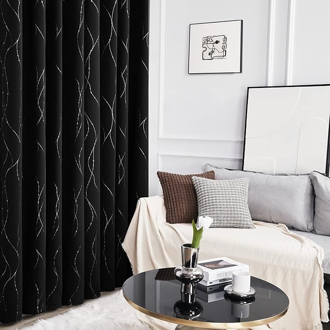 Deconovo Living Room Curtains 45 Inches Long, Thermal Insulated, Room Darkening - Image 5