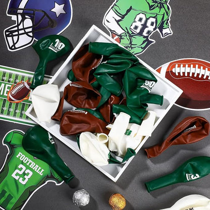 Censen 45 Pieces Football Balloons 12 Inch Sport Latex Balloons Football Party - Image 4