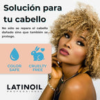LATINOIL - Curl Defining Hair Cream - Lightweight Curl Enhancing Cream for Curly & Wavy Hair - Anti Frizz Moisturizing Styling Product with Chia Seed Oil & Amino Acids - Leave In Conditioner - 8.1 Oz
