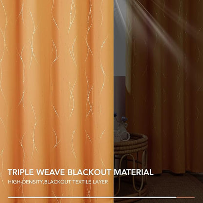Deconovo Living Room Curtains 72 Inches Long, Thermal Insulated, Room Darkening - Image 5