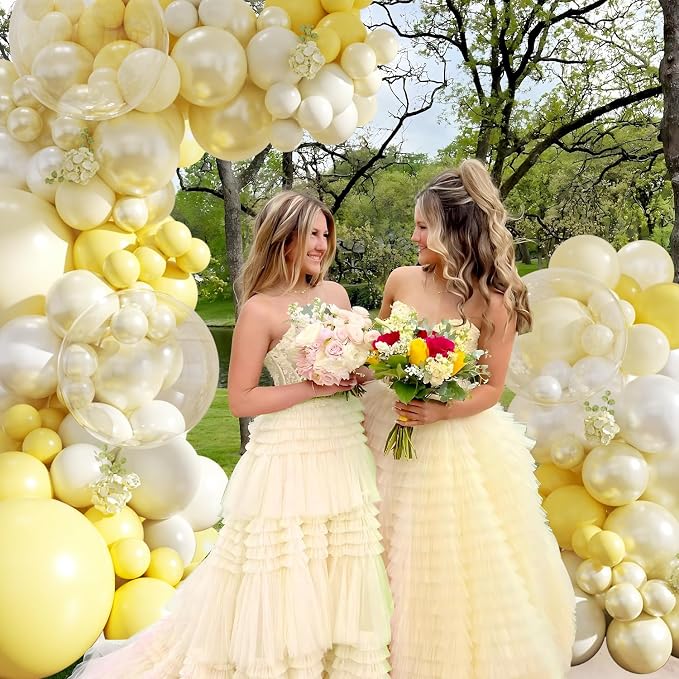 Yellow Balloon Arch Kit for Baby Shower Bridal Shower Decorations | 108Pcs - Image 2