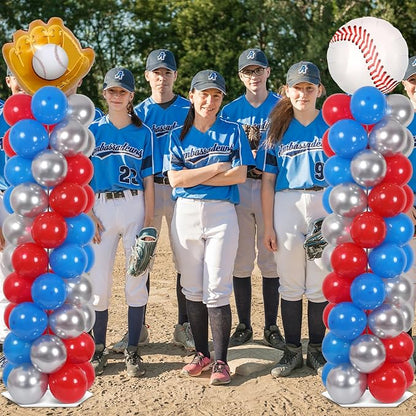2 Sets Baseball Balloon Column Stand Kit - Image 6