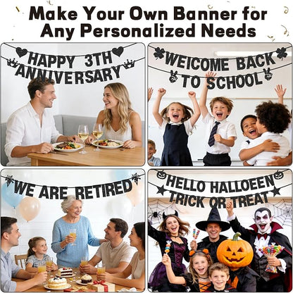 133PCS DIY Banner Kit with Letters Symbols, Make Your Own Banner, Personalized - Image 5