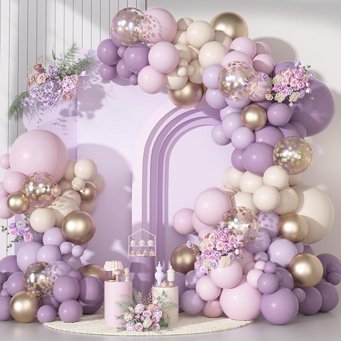 Ouddy Party Dusty Purple Balloon Arch Garland Kit 18 12 10 5Inch | Different by OuddyParty