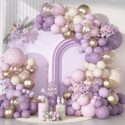 Ouddy Party Dusty Purple Balloon Arch Garland Kit 18 12 10 5Inch | Different by OuddyParty