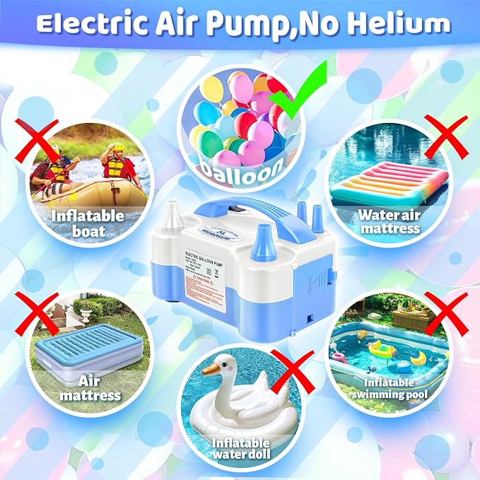 Anordsem Electric Balloon Air Pump: Polypropylene Plastic Case - Image 6
