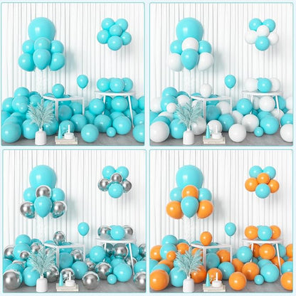 Amandir 153Pcs Teal Balloons Arch Garland Kit Different Size 18 12 10 5Inch | - Image 4