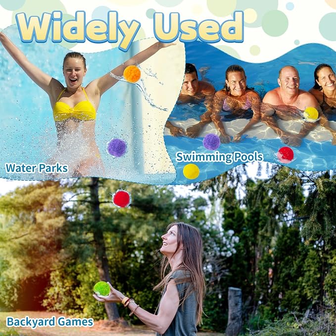 60 Pcs Reusable Water Balloons, Soft Splash Balls - Image 5
