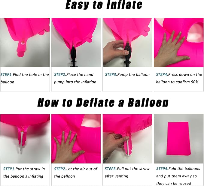 40 in Fluorescent Pink Birthday Balloon Number 4 Pink Fluorescent Number 4 | - Image 3
