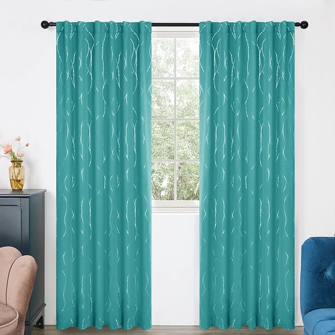 Deconovo Blackout Back Tab Curtains - Image 2