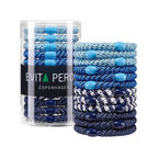 EVITA PERONI 12 Pcs Hair Ties, High Elastic Ponytail Holders, Hair Ties No Damage for Thick Curly Hair Women Men (Ocean Blue)