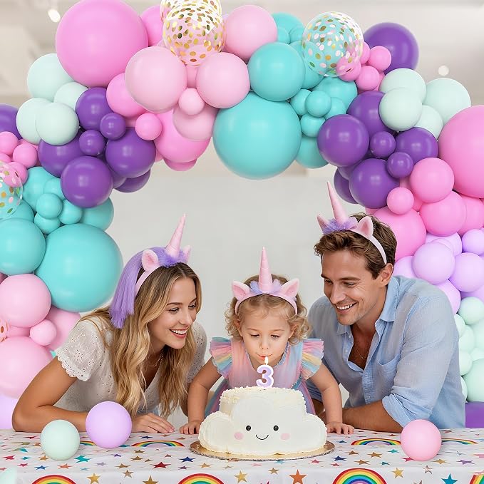 Amandir 153 Pcs Pink Purple Balloons Arch Garland Kit, Different Sizes 18 12 10 - Image 5