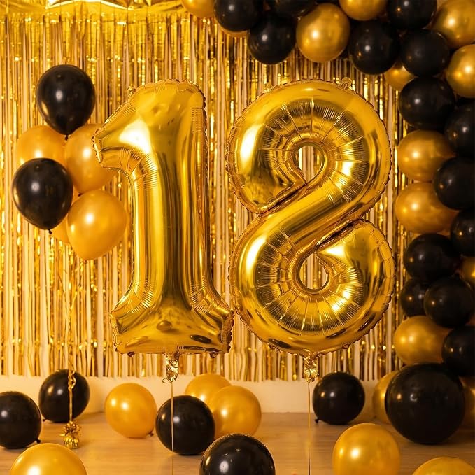 YPSelected 32 Inch Large Foil Helium Number Balloon Birthday Wedding Party 0-9 - Image 2