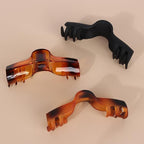 Hold Everything Hair Claw Clips for Thick & Thin Hair Strong Hold Big Banana Side Clip Hair Claw Barrettes for Women and Girl's Straight Wavy Curly (6-Color)