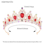 Princess Tiara and Crown for Women Wedding Tiaras for Bridal girls Tiaras and Crystal Crowns Rhinestone Headband Metal Hair Accessories for Costume Birthday Party Prom