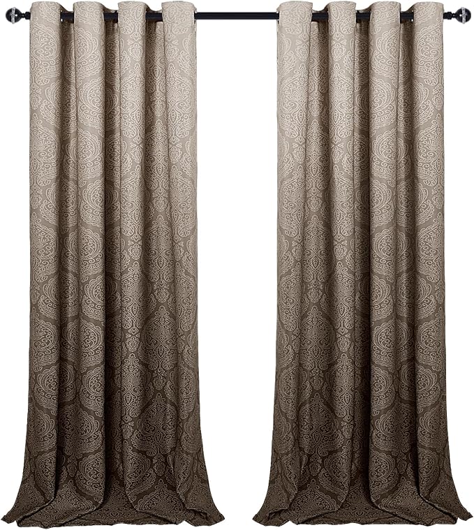 DWCN Extra Long Ombre Blackout Curtains - Image 9