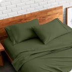 Bare Home Microfiber Pillow Cases - King Size Set of 2 - Cooling Pillowcases - Double Brushed - Cypress Pillowcases 2 Pack - Easy Care (King Pillowcase Set of 2, Cypress)
