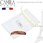 Camila Paris CP2249 French Hair Barrette Clip for Women, Handmade, Side Slide-in Metal-Free Closure Strong Hold Grip Hair Clips for Girls, No Slip Durable Styling Hair Accessories, Made in France