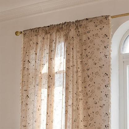ENJOYBRIDAL Floral 96 Inch Curtains - Image 2