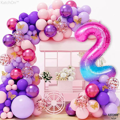 KatchOn Rainbow 2 Balloon Number 40 Inch | Number 2 Balloons - Image 7