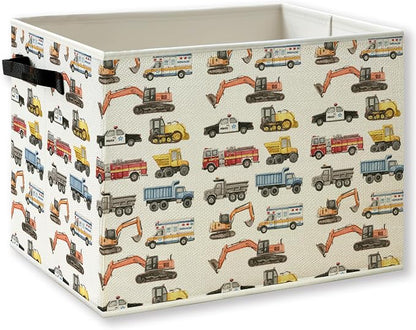 Construction Car Boys Nursery Storage Basket by KSDUT