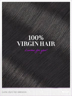 LUVME Yaki Straight Seamless 70g 4Pcs Clip in Hair Extensions Full Max with 20inch Remy Human Hair Clip ins Extensions, Natural Black 100% Real Soft Hair