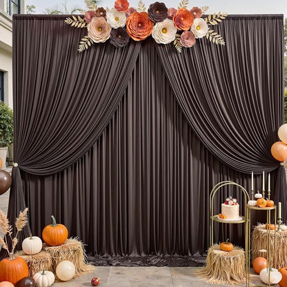 10ft×12ft Brown Backdrop Curtains - Image 6