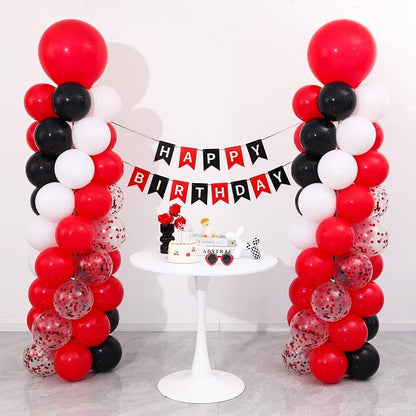 Red and Black White Balloon Column Stand Kit Set of 2 - Image 7