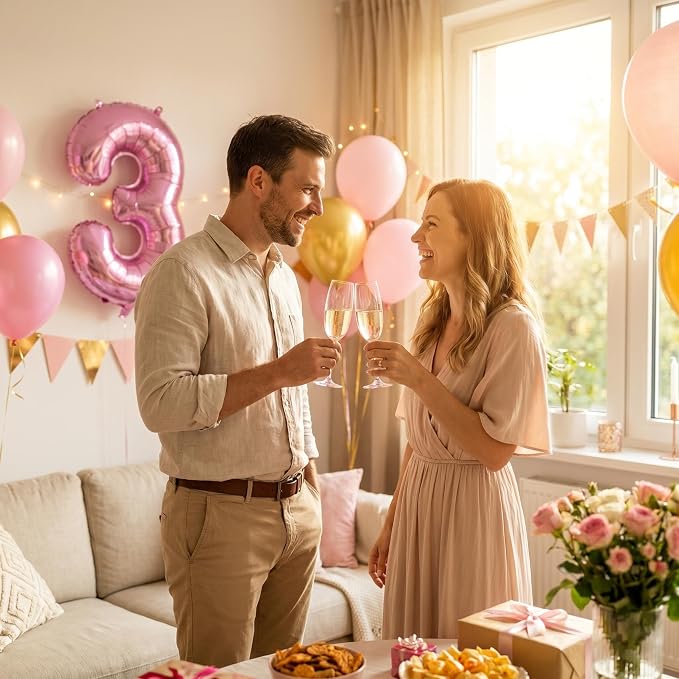 YPSelected 32 Inch Large Foil Helium Number Balloon Birthday Wedding Party 0-9 - Image 2