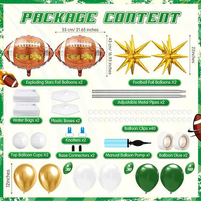 Kasyat 2 Sets Football Balloon Column Stand Kit - Image 2