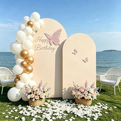 2 Pack Arch Backdrop Stand and Cover Set, Balloon Arch Stand | Metal Background - Image 2