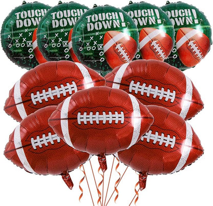 10 Pack 18 Inch Rugby Balloons football balloons Football Field Balloons by LHOAVWE