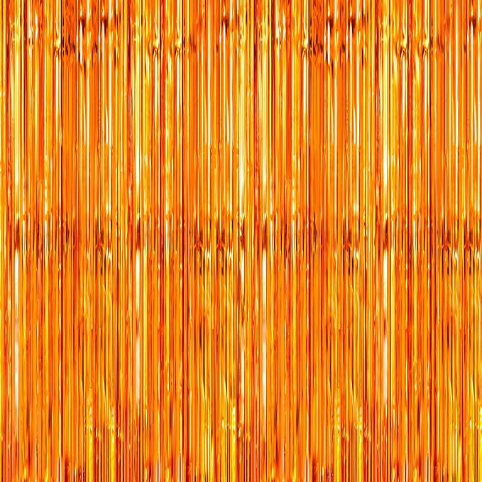 Crosize 2 Pack 3.3 x 9.9 ft Foil Fringe Streamer Backdrop, by Crosize