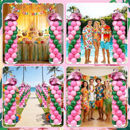 2 Sets Tropical Flamingo Balloon Column Stand Kit - Image 7