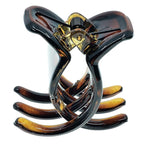 Camila Paris NV123 French Hair Clip for Women, Small Set of 2 Tortoise Girls Hair Claw Clips Jaw. Fashion Durable Styling Hair Accessories for Women, Strong Hold No Slip Grip, Made in France
