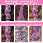 Hair Chalk for Girls Washable, 12-Color Temporary Hair Chalk for Girls Gifts for Dark Hair, Hair Dye Marker Gifts for Teen Girls Kids Age 5 6 7 8 9 10 11 12 13 Years Old for Christmas Birthday