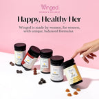 Winged Wellness Glow Up AM, Collagen Powder for Women - Morning Beauty Supplement for Glowing Skin with Grass-Fed Hydrolyzed Collagen Peptides, Lion's Mane & Maca Root - 21 Servings, Unflavored