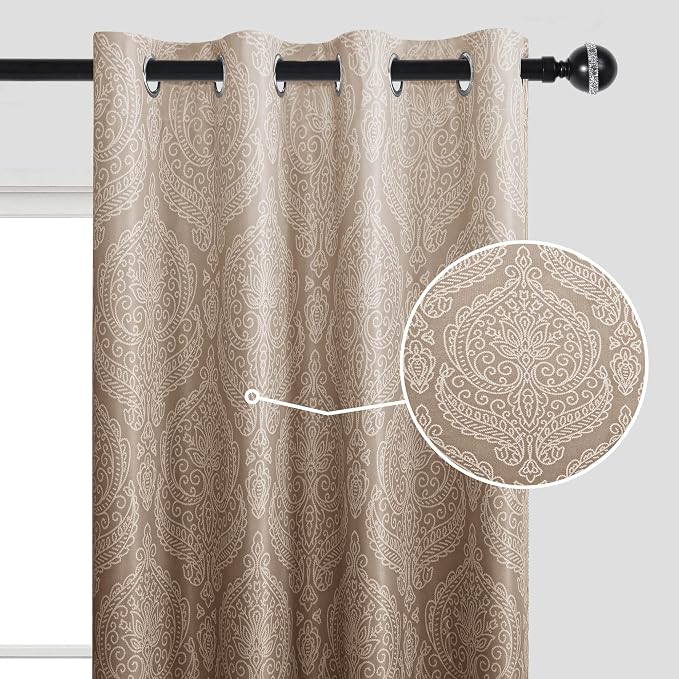 DWCN 100% Blackout Curtains for Bedroom 96 Inch Long - Image 3