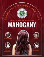 Natural Henna Hair Color Dye, 100% Pure Henna Powder for Hair Growth Organic (Mahogany, 100 Gr + Free 50 Gr.)