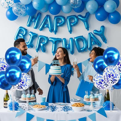 TONIFUL 4 Set Blue Balloon Stand Balloon Centerpieces - Image 7