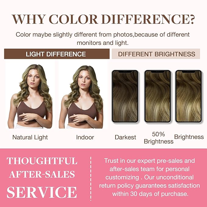 GOO GOO Clip in Hair Extensions Real Human Hair, Remy Human Hair Extensions Clip ins for Women, Natural Human Hair, 22inch 150g 7Pcs, 3/8/613 Balayage Walnut Brown to Ash Brown and Bleach Blonde